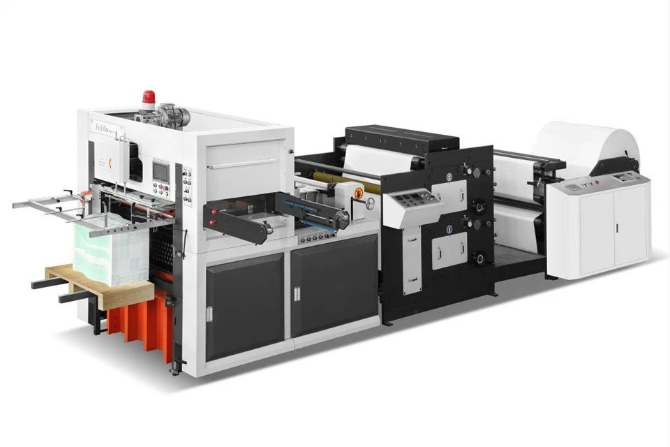 Rol stansen met drukmachine